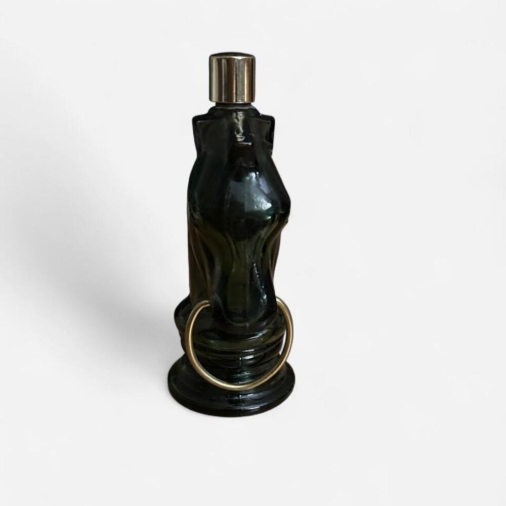 1970's Avon Horse Head Knight Wild collectible glass decanter aftershave bottle